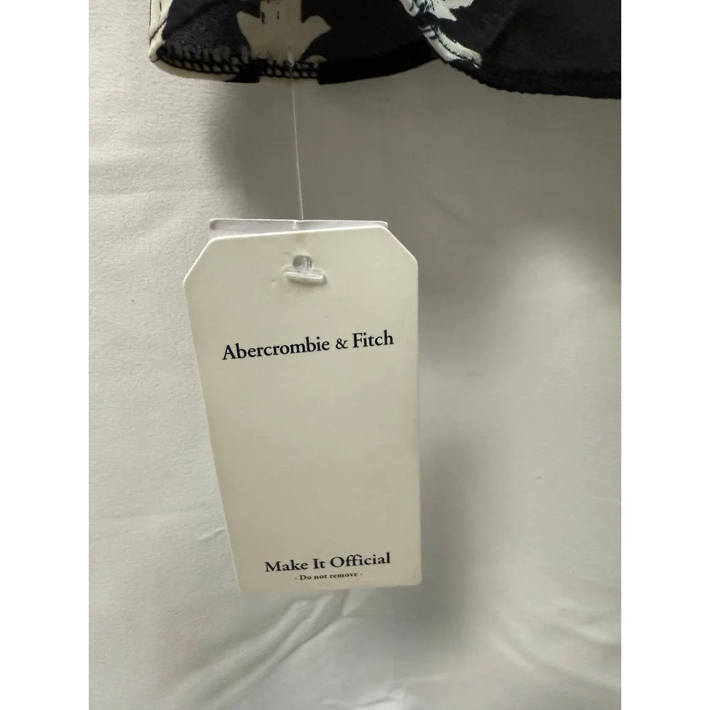 Abercrombie & Fitch Floral Maxi Dress Flutter Sleeve Black XS‎ NWT